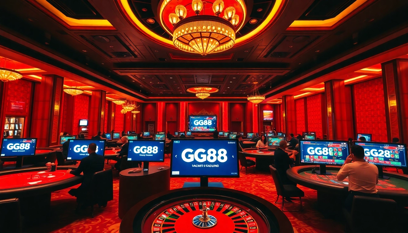 Engage in thrilling gaming at GG88 with vibrant casino tables and a user-friendly interface.