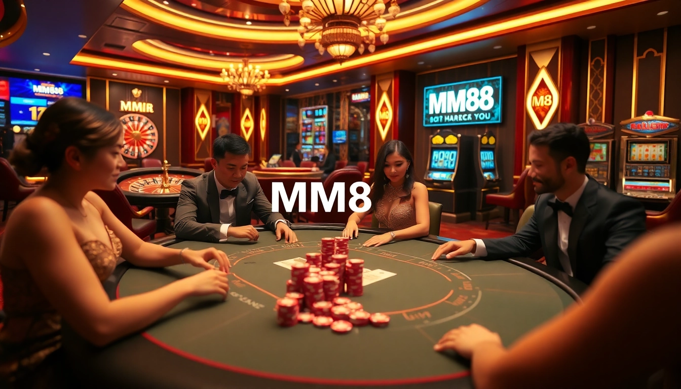 Experience the excitement of MM88 casino with vibrant games and luxurious decor.