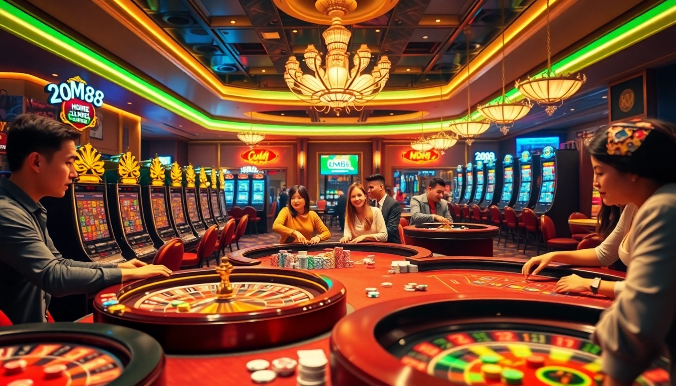 Experience the thrill of mm88 with vibrant casino games, slot machines, and betting excitement.