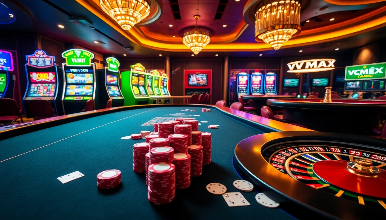 Experience high-stakes gambling at https://vmaxso.uk/ with vibrant slot machines and exciting poker games.