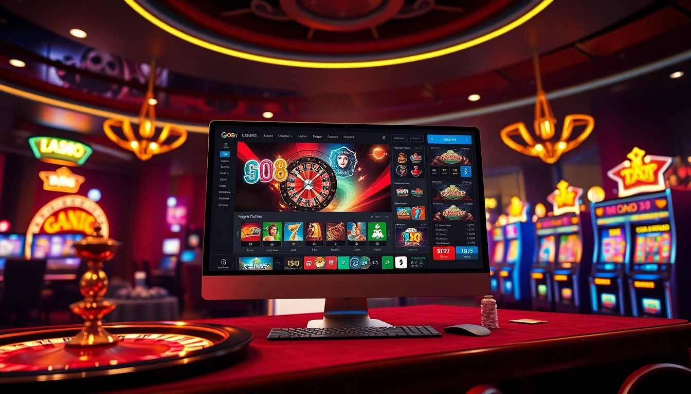 Experience seamless go8 đăng nhập with a vibrant casino interface featuring exciting game options.