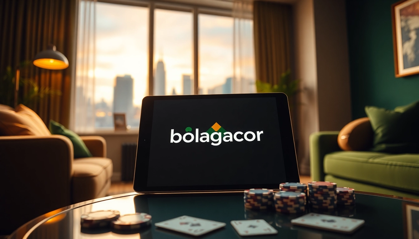 Experience the excitement of bolagacor with a digital gaming setup in a cozy living room.