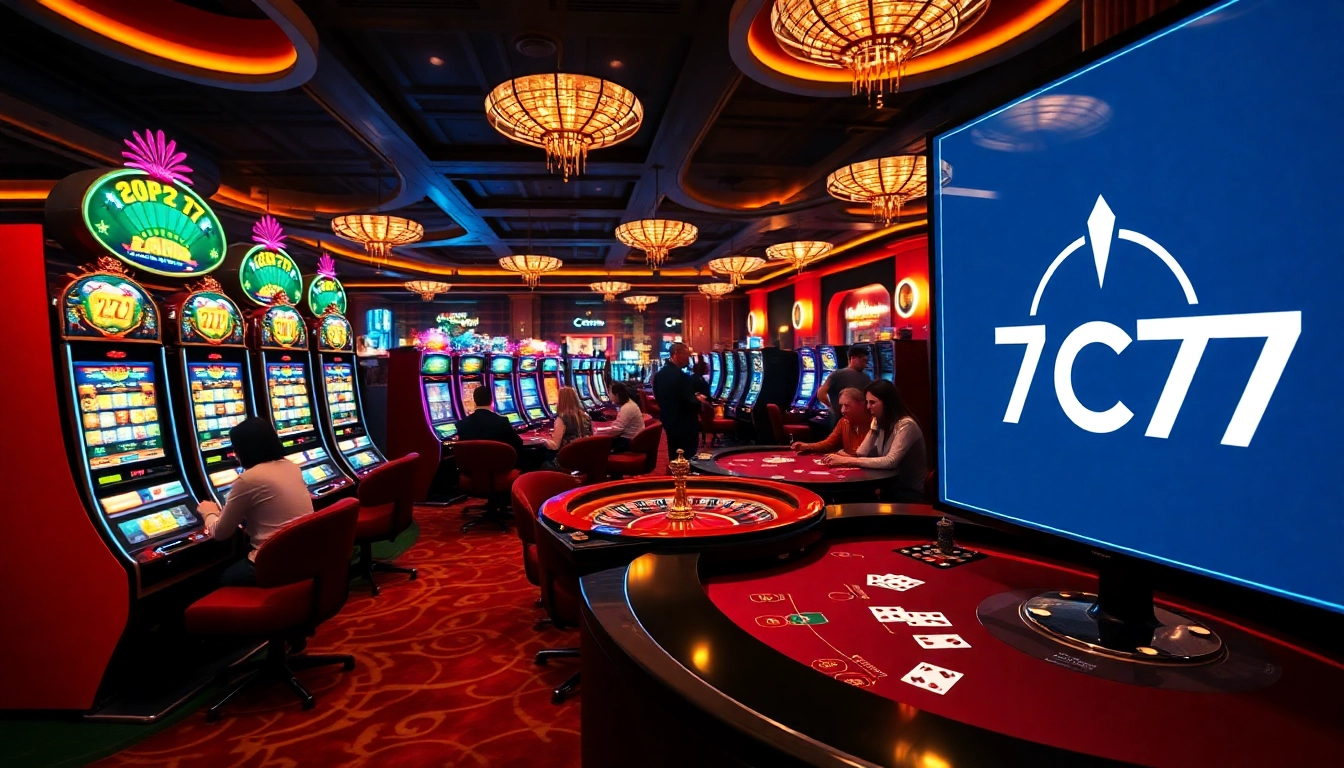 Experience the thrill of winning at 7C77 Casino with vibrant games and elegant atmosphere.