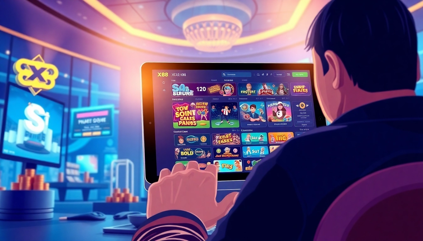 Experience the excitement of online betting with XX88 HOW, featuring a modern gaming interface.