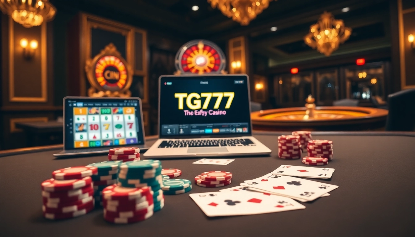 Experience thrilling gaming moments at TG777, where players engage in poker and slots.