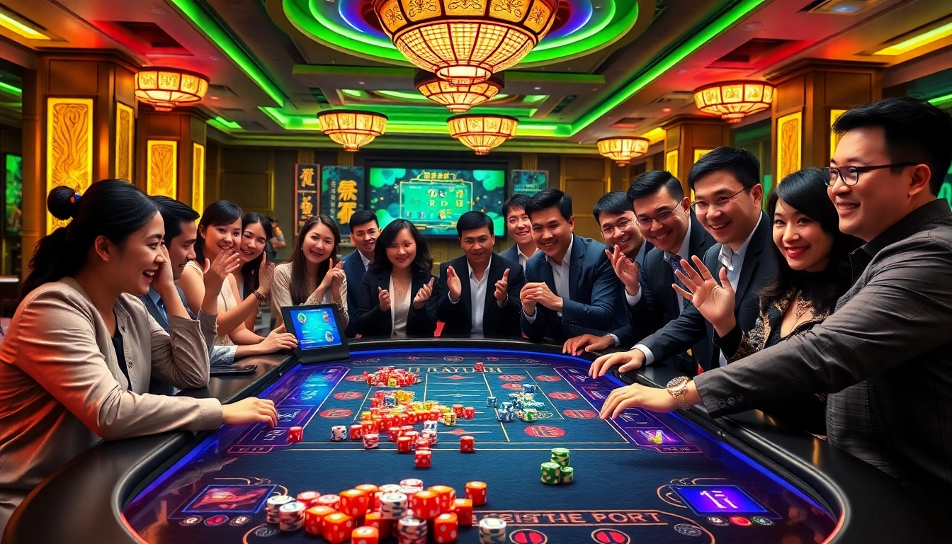 Experience the excitement of tai xiu online with vibrant casino visuals and dynamic gameplay.