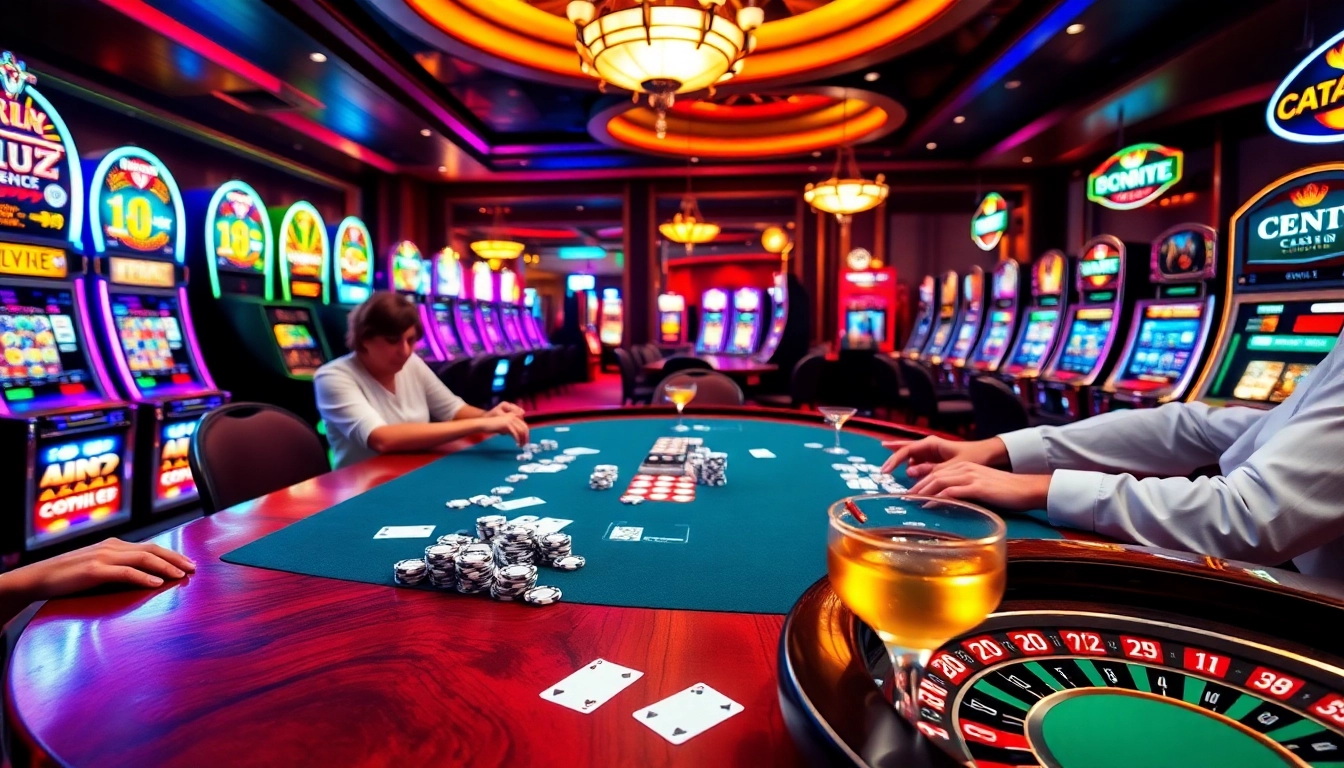 Join the excitement at https://nk88.center/ with thrilling poker action at a vibrant casino table.