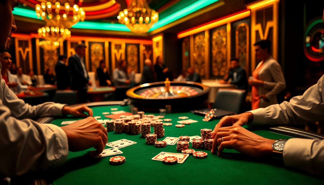Players engaged in a thrilling MK8 poker game surrounded by chips and cards.