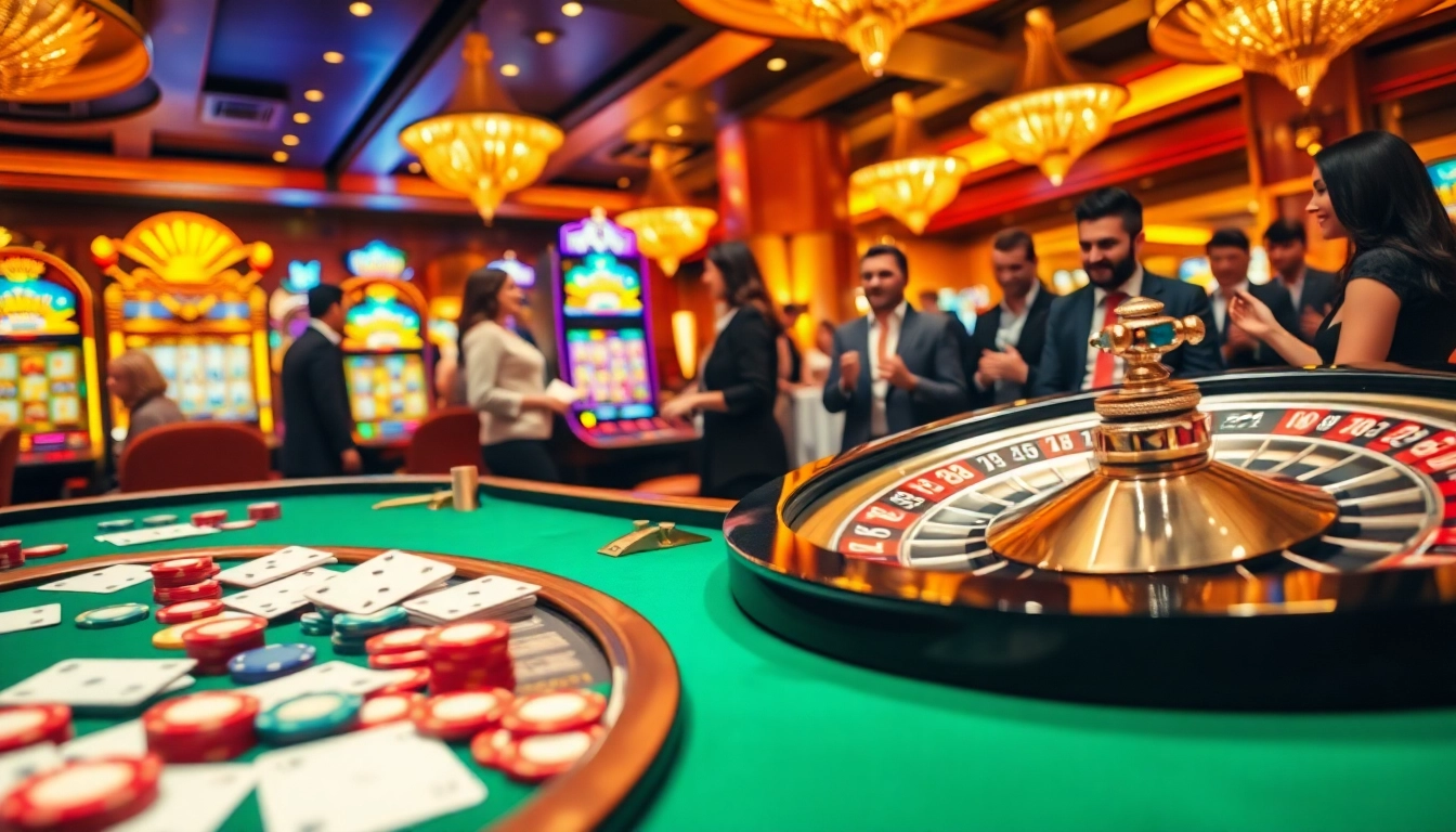 Experience the thrill of 79king with players at vibrant casino tables rolling dice and spinning roulette wheels.