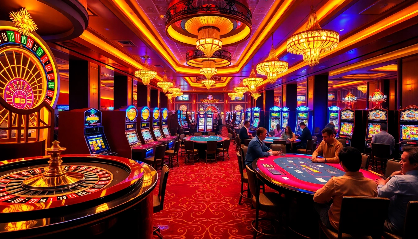 Experience thrilling moments in a luxurious casino atmosphere featuring 222bd gaming elements.