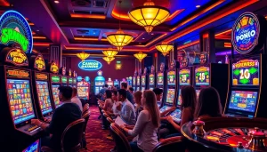 Experience the thrill of slot gacor nekatwin with vibrant casino machines and enthusiastic players.