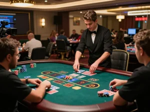 Engaged players at PH365 live casino playing baccarat with professional dealer.