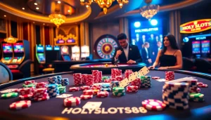 Experience the thrill of winning at HOLYSLOTS88 with engaging online casino gameplay and vibrant visuals.
