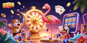 Engage in thrilling gameplay at gg88 with vibrant casino atmosphere showcasing prizes and excitement.